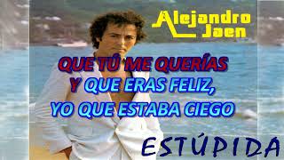 ESTÚPIDA  ALEJANDRO JAÉN  KARAOKE SONIDO ORIGINAL HD  HQ [upl. by Darsey]