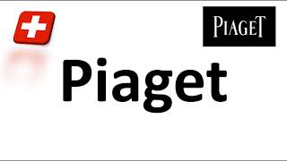 How to Pronounce Piaget CORRECTLY Swiss Watchmaker  Native Speaker [upl. by Ambros]