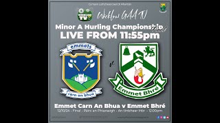 Minor A Hurling Final 2024  Carnew Emmets v Bray Emmets [upl. by Karleen]