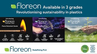 Floreon A Renewable Plant Based Plastic Available in 3 Grades for Products [upl. by Eldrid]