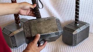 Mjolnir Comparison Part 2 of 3 Hammerheads and Handles Thor Hammer Replica [upl. by Fadiman]