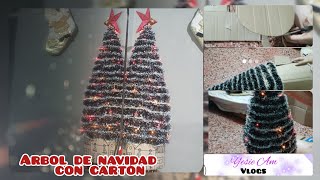 ARBOL DE NAVIDAD CON CARTÓN [upl. by Ynnig401]