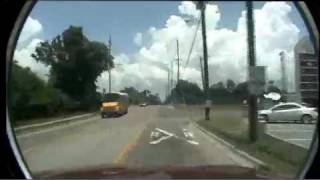 Dashcam  Sharkeys to Blow Fly Inn BiloxiGulfport Mississippi Thursday 24 June 2010 [upl. by Lledrac]