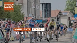 Highlights Stage 2  Dauphiné 2023 [upl. by Ettenav]