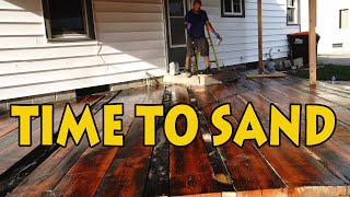 Day 6 of Dream deck rebuild will it be the only day sanding [upl. by Artemahs969]