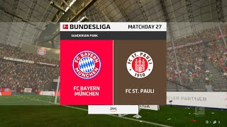 EA SPORTS FC 25  FC Bayern München vs FC Sint Pauli  Bundesliga Matchday 27 [upl. by Binky]