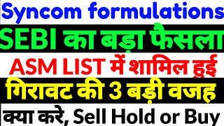 syncom formulations share latest newssyncom formulations share newssyncom share news in hindi [upl. by Kendell409]