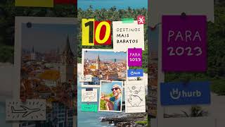 10 Destinos mais BARATOS para viajar em 2023 ✈️ shorts [upl. by Beata]