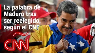 Discurso completo de Nicolás Maduro tras ser reelegido como presidente de Venezuela según el CNE [upl. by Adelind]