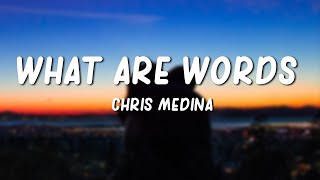 What Are Words  Chris Medina Lyrics [upl. by Ilsa]