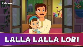 Lalla Lalla Lori Rhyme  Kids Lori Poem  Kids World [upl. by Enilehcim497]