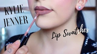 KYLIE COSMETICS LIP SWATCHES [upl. by Nerland]