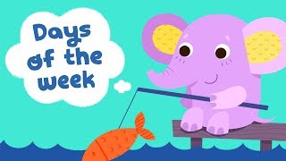 Days of the Week Song for Kindergarten Kids  Children Songs with Lyrics  Kids Academy [upl. by Bremen]