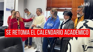 Levantamiento suspensión calendario académico [upl. by Jeroma]