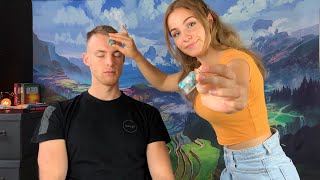 ASMR Healing You by Touch III  Reiki Inspired Energy Cleansing and Hand Movements on a Real Person [upl. by Chauncey]