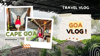 Goa Diaries  Goa Vlog Day 2 Part 2  Cape Goa  South Goa  Kavya K [upl. by Ahsital]