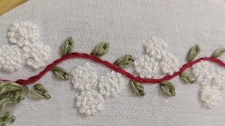 beautiful embroidary border design its used for neck sleeve edge ext can you useful this video [upl. by Elliven]