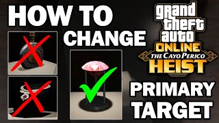 January 2024 How To Change PRIMARY amp SECONDARY Targets Cayo Perico  Pink Diamond  Gta Online PC [upl. by Hajidak676]