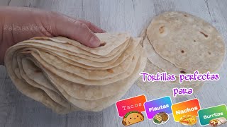 Cómo hacer Masa Para Tacos Tortillas Para tacos Flautas nachos y burritos Receta fácil [upl. by Dielle]