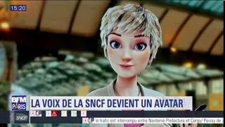 La voix mythique de la SNCF a désormais un visage et un avatar [upl. by Nabala]