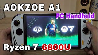 EA SPORT FC 24  Ryzen 7 6800U Ultra Graphics 800P For AOKZOE A1 PC Handheld  FIFA 22 MOD [upl. by Akenahc]