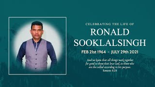 FUNERAL SERVICE  RONALD SOOKLALSINGH  AUGUST 5TH 2021  930 AM  PS PRINCE CAREW [upl. by Valeda]