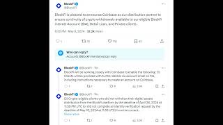 BlockFi partners with Coinbase for fund distribution amid shutdown [upl. by Milks]