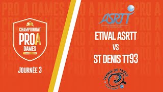 PRO A DAMES  J3  ETIVAL ASRTT vs SAINT DENIS TT93 [upl. by Aicenat624]