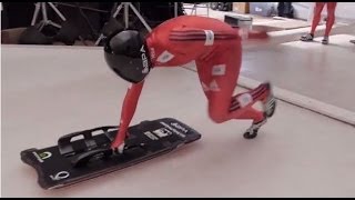 SAITs skeleton sleds head to Sochi [upl. by Dominus]