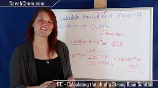 Calculating the pH of a Strong Base Solution [upl. by Ielak63]