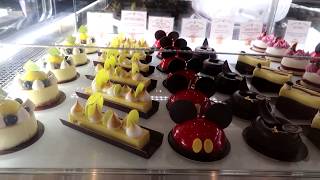 Amorettes Patisserie Disney Springs  Trying some Disney Themed Treats [upl. by Domella]