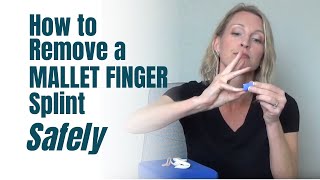 How to Remove a Mallet Finger Splint SAFELY [upl. by Fessuoy]