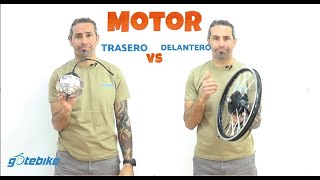 ¿Motor delantero o trasero en una bicicleta eléctrica Tips para tomar la mejor decisión  Gotebike [upl. by Uzzial]