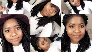 How to style  BOB BOX BRAIDS [upl. by Arotahs]