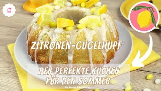 Zitronengugelhupf  Kuchen  Rezept  Jessys Küchenkunst [upl. by Anaillil]