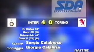 InterTorino 40 199596  Domenica Sportiva doppietta di Maurizio Ganz [upl. by Suoivatram197]