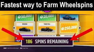 Forza Horizon 5  The NEW BEST way to Farm Super Wheelspins How to get Wheelspins Tutorial [upl. by Sesmar328]