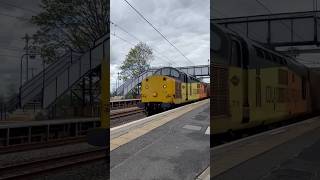 Class37 through Hillington East railways trainvideo train class37 networkrail dieseltrains [upl. by Azriel123]