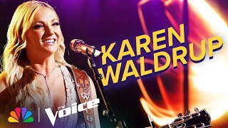 The Best Performances from Season 25 Finalist Karen Waldrup  The Voice  NBC [upl. by Elylrac]