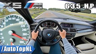 635HP BMW X5M E70  TOP SPEED on AUTOBAHN NO SPEED LIMIT by AutoTopNL [upl. by Ezeerb]