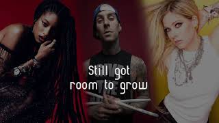 WILLOW Avril Lavigne feat Travis Barker  G R O W Lyrics [upl. by Cavanaugh]