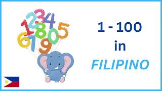 Numbers in Filipino Tagalog Count from 1  100 in Filipino Tagalog with audio [upl. by Nadirehs]