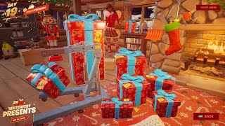 fortnite winterfest presents glitch [upl. by Ardnaxila]