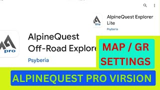 Alpine quest app Pro virsion Grmap settings kaise kare alpine map [upl. by Ahsai]