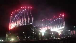 Fireworks at Gillette Stadium Patriots vs Colts Playoffs 2014 [upl. by Demetra977]