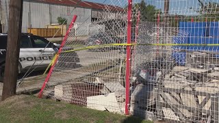 Man found dead in car riddled with bullet holes that crashed through a fence in northwest Houston [upl. by Langley]