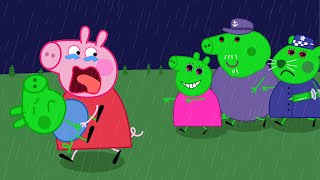 Zombie Apocalypse Zombies Appeared At The Pig City 🧟‍♂️🧟‍♀️  Peppa Pig Funny Animation [upl. by Marsha]