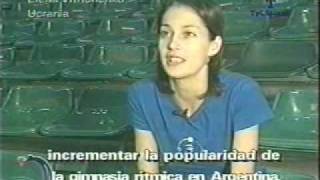 Elena Vitrichenko and Alina Kabaeva Interview 2000 Cordoba Cup [upl. by Annayram]