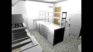 Gastro pub commercial kitchen design video [upl. by Desdee]