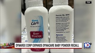 Baby powder recalled due to possible asbestos ris [upl. by Gwen]